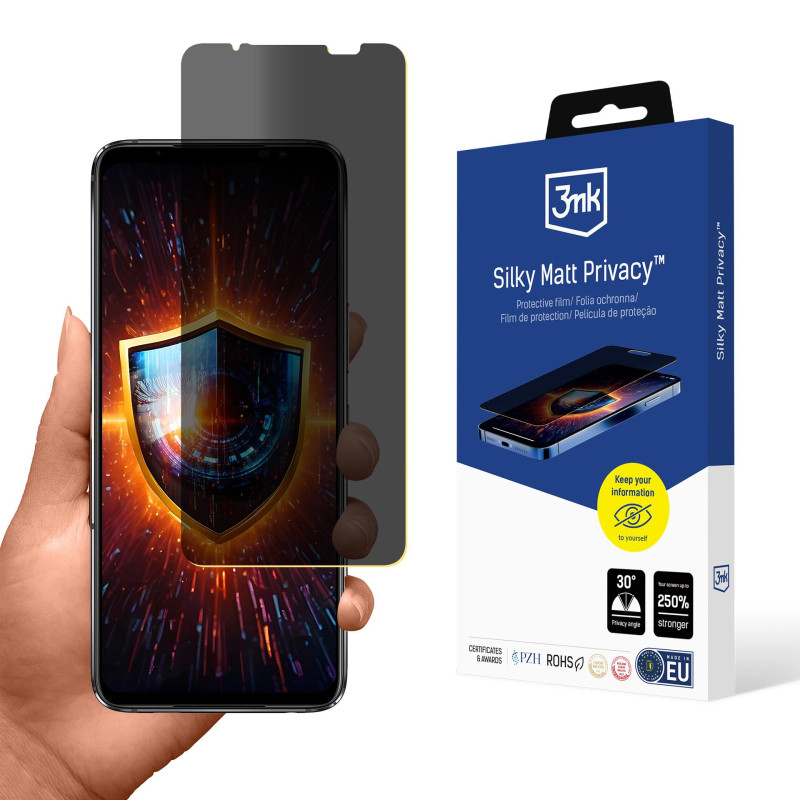 3mk Silky Matt Privacy ekrano apsauga, skirta Asus ROG Phone 6