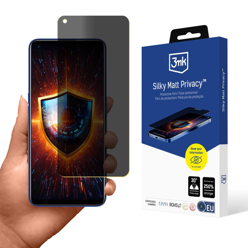 3mk šilkinė matinė ekrano apsauga, skirta „Realme 7 Pro“