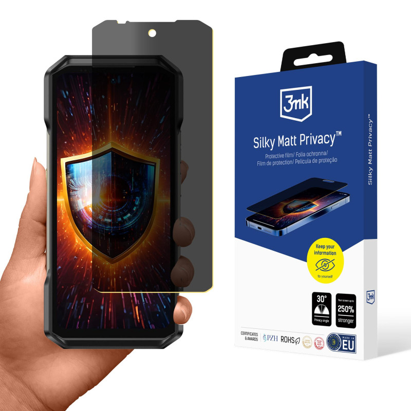 3mk Silky Matt Privacy ekrano apsauga, skirta Ulefone Armor 27T Pro