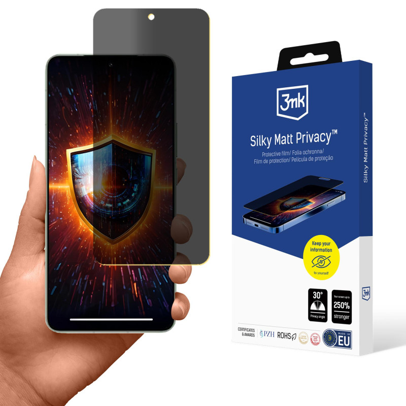Privatumo ekrano apsauga 3mk Silky Matt Privacy, skirta Xiaomi 15 Pro