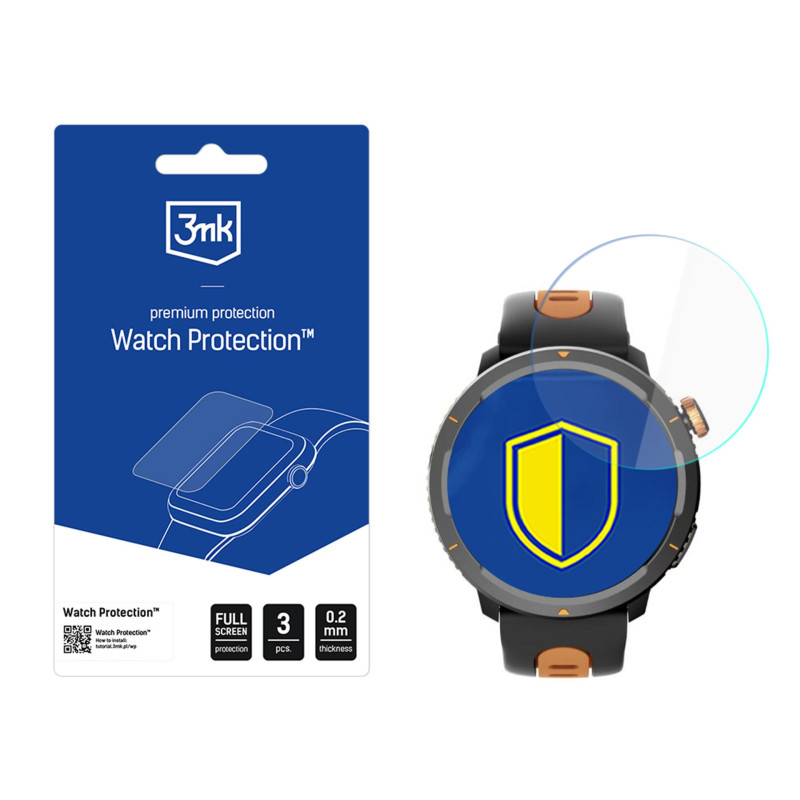 3mk laikrodžio apsaugos „FlexibleGlass Hybrid Glass“, skirtas „Hammer Watch 2 Lite“