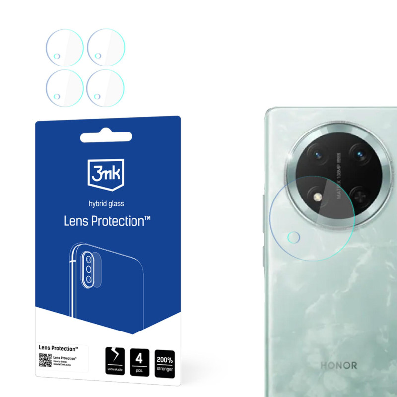 Hibridinis stiklas kameros objektyvui, 3mk, skirtas „Honor Magic7 Lite“ objektyvui apsaugoti