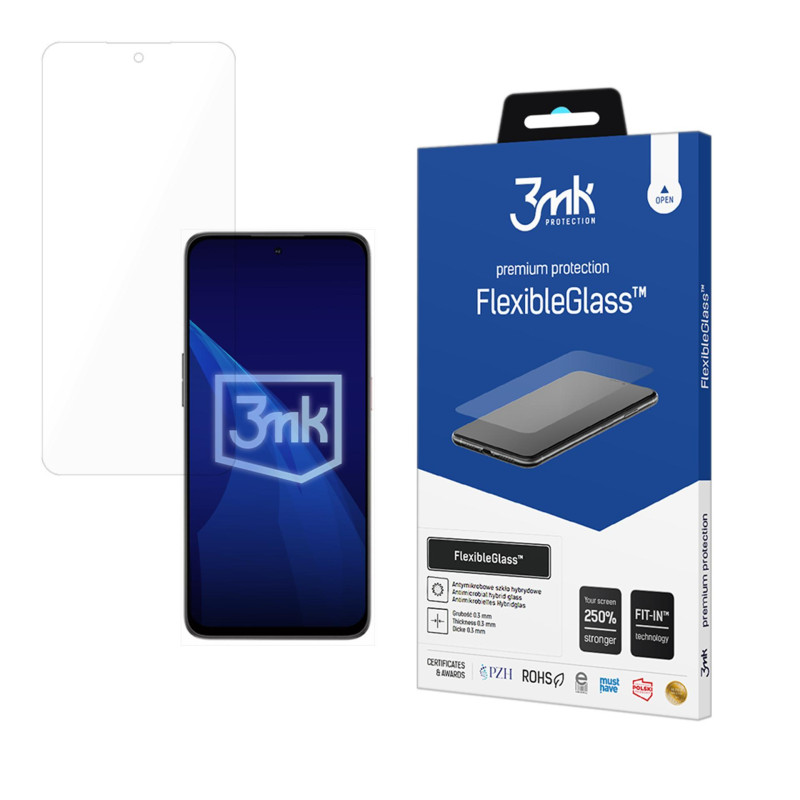 Hibridinis stiklas 3mk FlexibleGlass™ „Nubia Neo 2 5G“ telefone