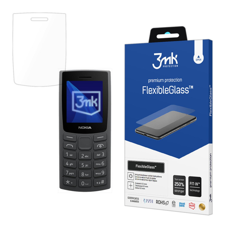 Hibridinis stiklas 3mk FlexibleGlass Nokia 105 (2023)
