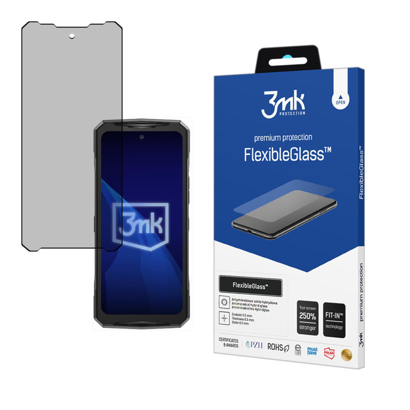 Hibridinis stiklas 3mk FlexibleGlass™, skirtas Doogee V40 Pro