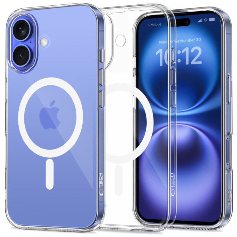„Tech-Protect FlexAir MagSafe iPhone 16“ dėklas – skaidrus
