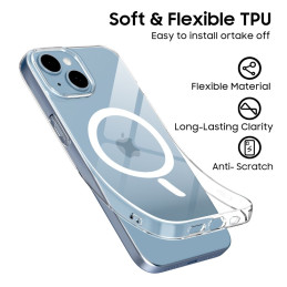 „Tech-Protect FlexAir MagSafe“ dėklas, skirtas „iPhone 13 / 14“ – skaidrus