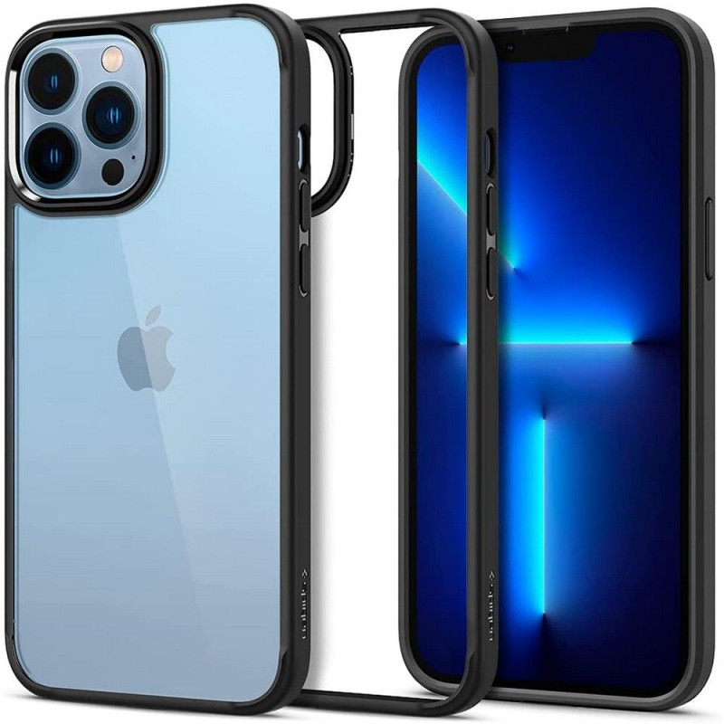 Spigen Ultra Hybrid dėklas iPhone 13 Pro - matinės juodos spalvos