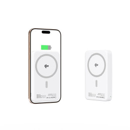 Išorinė baterija „Tech-Protect PB24 LifeMag QI2 MagSafe 10000 mAh“ – balta