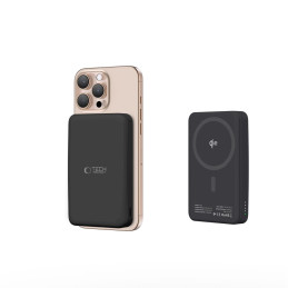 Išorinė baterija „Tech-Protect PB24 LifeMag QI2 MagSafe 10000 mAh“ – juoda