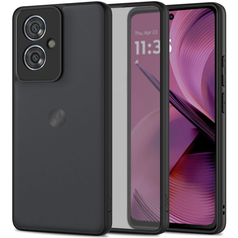 „Tech-Protect MagMat“ dėklas, skirtas „Motorola Moto G55“ – matinės juodos spalvos