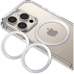 „Tech-Protect MMP-110 2in1 MagSafe“ žiedas – sidabrinis / sidabrinis