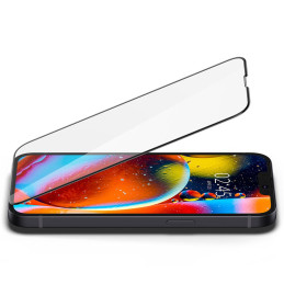 Spigen Glass FC grūdintas stiklas iPhone 13 / 13 Pro / 14 - juodas