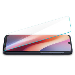 „Spigen Glas.tR Slim“ grūdinto stiklo 2 vnt. pakuotė, skirta „Samsung Galaxy A16 4G / 5G“ - skaidrus
