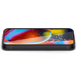 Spigen Glass FC grūdintas stiklas iPhone 13 / 13 Pro / 14 - juodas