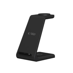 „Tech-Protect QI15W-A36“ 3in1 įkrovimo stotelė, skirta „Android“ – juoda