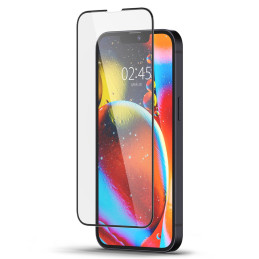Spigen Glass FC grūdintas stiklas iPhone 13 / 13 Pro / 14 - juodas
