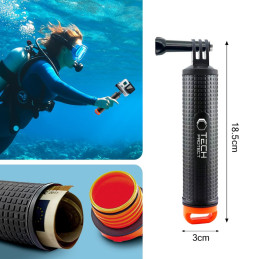 „Tech-Protect GA100“ rankena GoPro / DJI kameroms - juoda