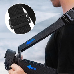 „Tech-Protect GA100“ krūtinės laikiklis GoPro / DJI kameroms - juodas