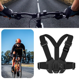 „Tech-Protect GA100“ krūtinės laikiklis GoPro / DJI kameroms - juodas