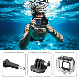 „Tech-Protect GA200“ vandeniui atsparus dėklas, skirtas „GoPro Hero 9 / 10 / 11 / 12“ – skaidrus