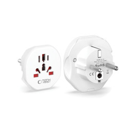 „Tech-Protect“ universalus kelioninis adapteris į ES – baltas
