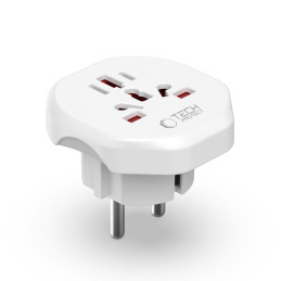 „Tech-Protect“ universalus kelioninis adapteris į ES – baltas