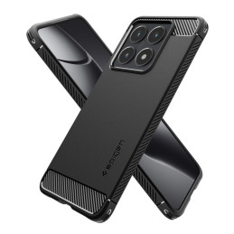„Spigen Rugged Armor“ dėklas, skirtas „Xiaomi 14T“ – matinės juodos spalvos