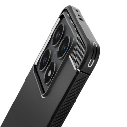 „Spigen Rugged Armor“ dėklas, skirtas „Xiaomi 14T“ – matinės juodos spalvos