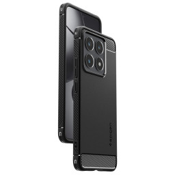 „Spigen Rugged Armor“ dėklas, skirtas „Xiaomi 14T“ – matinės juodos spalvos