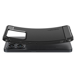 „Spigen Rugged Armor“ dėklas, skirtas „Xiaomi 14T Pro“ – matinės juodos spalvos