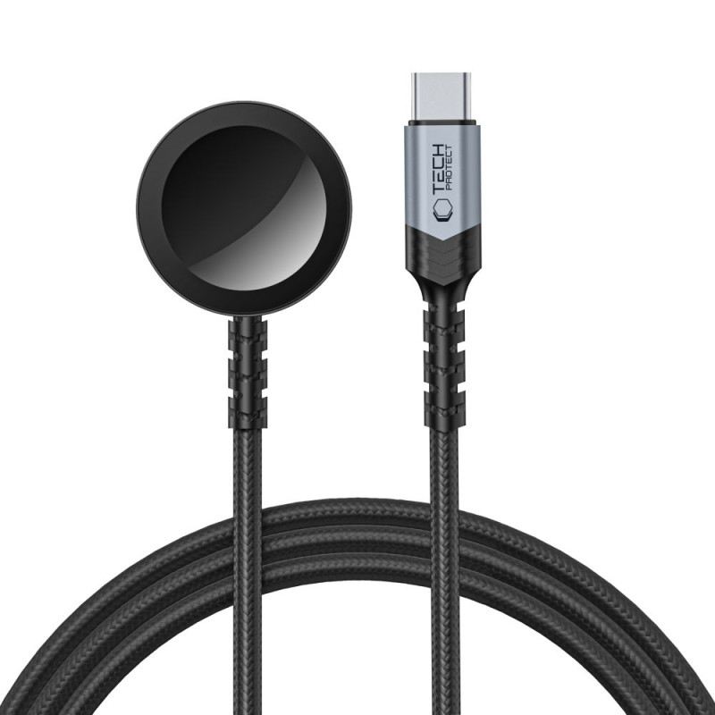 „Tech-Protect MC01 UltraBoost“ magnetinis įkroviklis, USB-C laidas, 120 cm, juodas