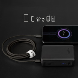 SBS TECABLETISSUETCK USB-C - USB-C 1,5 m 60 W pintas kabelis - juodas