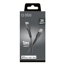 SBS TECABLELIGTC1K USB-C – „Lightning“ laidas 1 m – juodas