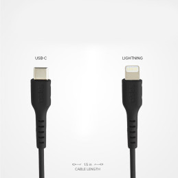 SBS TECABLELIGTC1K USB-C – „Lightning“ laidas 1 m – juodas