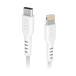 SBS TECABLELIGTC1W USB-C - Lightning kabelis, MFi sertifikuotas, 1 m - baltas