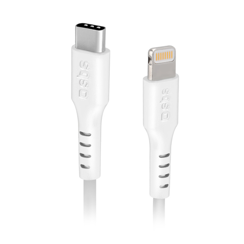 SBS TECABLELIGTC2W USB-C – Lightning kabelis 2 m – baltas