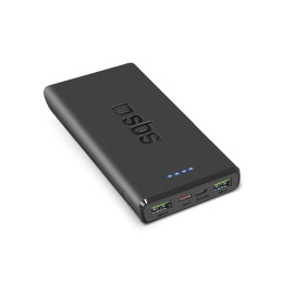 Išorinė baterija SBS TTBB10000FASTPD20K 10000 mAh 20W su maitinimo šaltiniu - juoda