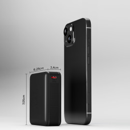 Išorinė baterija SBS TEBB10000HDPD20K 10000 mAh su maitinimo šaltiniu - juoda