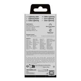 SBS TECABLEUSBIP589K USB-A - Lightning kabelis 1 m, MFi sertifikuotas - juodas