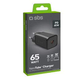 SBS TETRGAN1C65W 65W GaN maitinimo įkroviklis - juodas