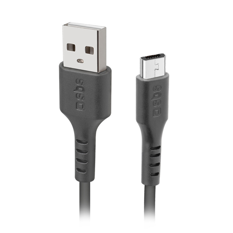 SBS LTHL200 USB-A - Micro USB kabelis 1 m - juodas