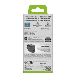 SBS LTHL200 USB-A - Micro USB kabelis 1 m - juodas