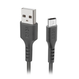 SBS TECABLEMICRO2K USB-A - Micro USB kabelis 2 m - juodas