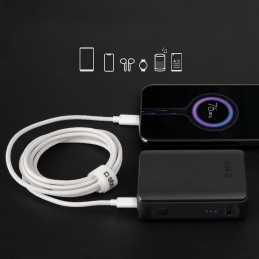 SBS TECABLETISSUETCCG USB-C - USB-C 1,5 m 60 W pintas kabelis - pilkas