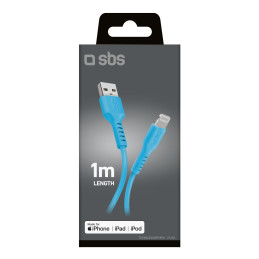 SBS TECABLEUSBIP589A USB-A – Lightning kabelis – mėlynas