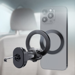 SBS TESUPMAGRING išmaniojo telefono laikiklis, suderinamas su „MagSafe“ – juodas