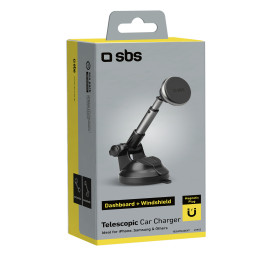 SBS TESUPMAGEXT teleskopinis išmaniojo telefono laikiklis, suderinamas su „MagSafe“ – juodas
