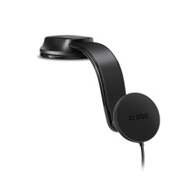Išmaniojo telefono laikiklis su indukciniu įkrovikliu SBS TESUPPMAG15W2115W, suderinamas su „MagSafe“ - juodas