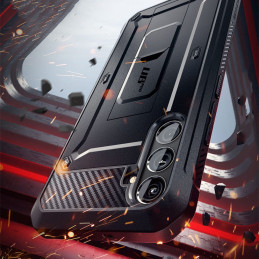 „Supcase Unicorn Beetle Pro“ dėklas, skirtas „Samsung Galaxy S24 FE“ – juodas